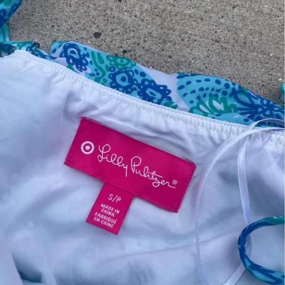 Lilly Pulitzer x Target S Blue Sea Urchin For You Sand Dollar Sundress Resort - Picture 4 of 7